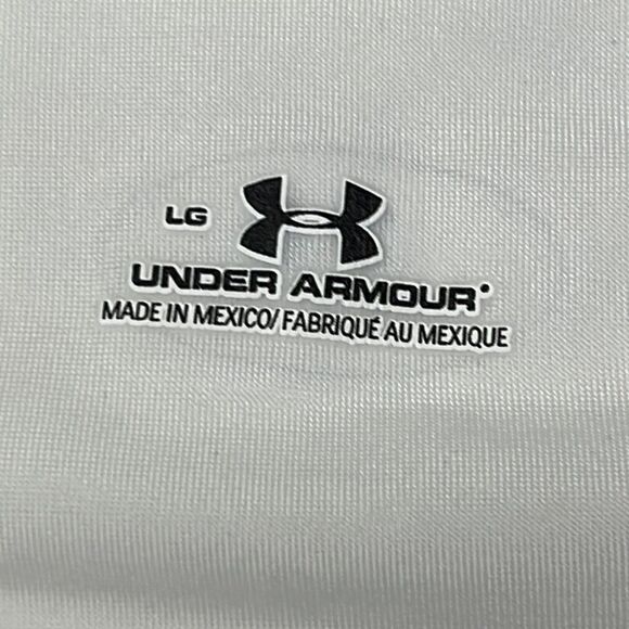 Under Armour Black/Off-White UPF 30 Heat Gear Compression Sleeveless… - Picture 3 of 15
